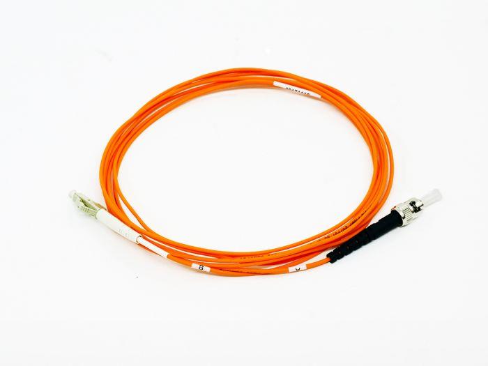 FIB Fiber Optic Patch Cable, ST PC to LC PC, 5 meters, 1.6mm Simplex MM Infinicor 300 Fiber