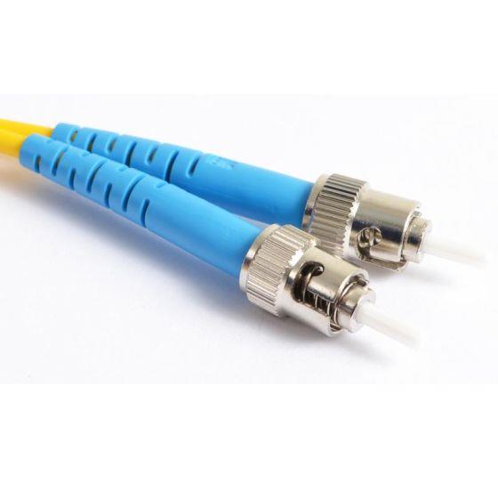 FIB Fiber Optic Patch Cable, ST UPC to ST UPC, 1 meter, 3mm Simplex SM SMF-28 Ultra Fiber  FIB Fiber Optic Patch Cable, ST UPC to ST UPC, 1 meter, 3mm Simplex SM SMF-28 Ultra Fiber