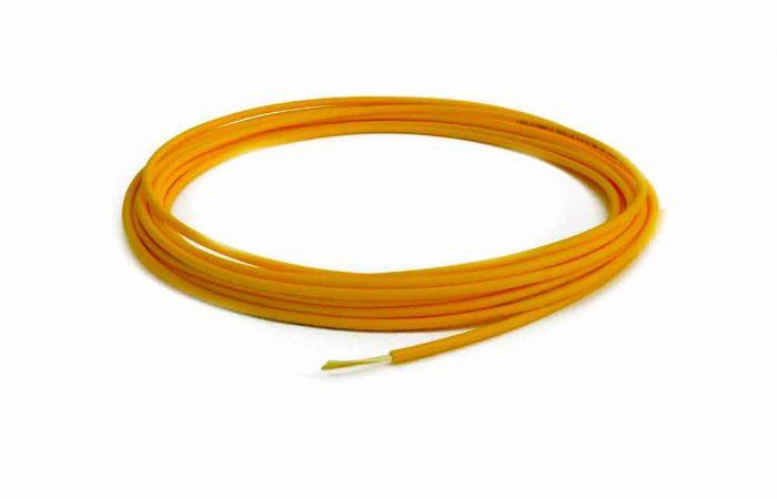 TLC 1.6mm Simplex 9/125um SM SMF28 Ultra Fiber Optic Cable, Riser, Yellow