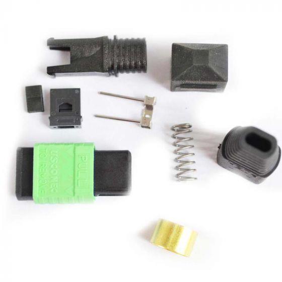 US Conec MTP Connector Singlemode 12 Fiber APC 3mm-Green, Female  US Conec MTP Connector Singlemode 12 Fiber APC 3mm-Green, Female