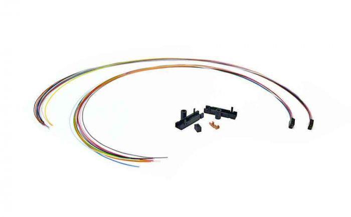 FIB 900um 24 Fiber Color Coded Fan Out Kit 25" Tubing