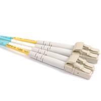 FIB Fiber Optic Patch Cable, LC PC to LC PC, 3 meters, 1.6mm Duplex MM ClearCurveOM3 Fiber