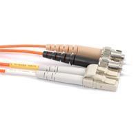 FIB Fiber Optic Patch Cable, ST PC to LC PC, 3 meters, 1.6mm Duplex MM Infinicor 300 Fiber