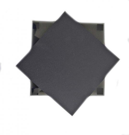 FIB Polishing Pad 70 Durometer Rubber Square 5.75" x 5.75" with 1/4" Thick Acrylic Plate