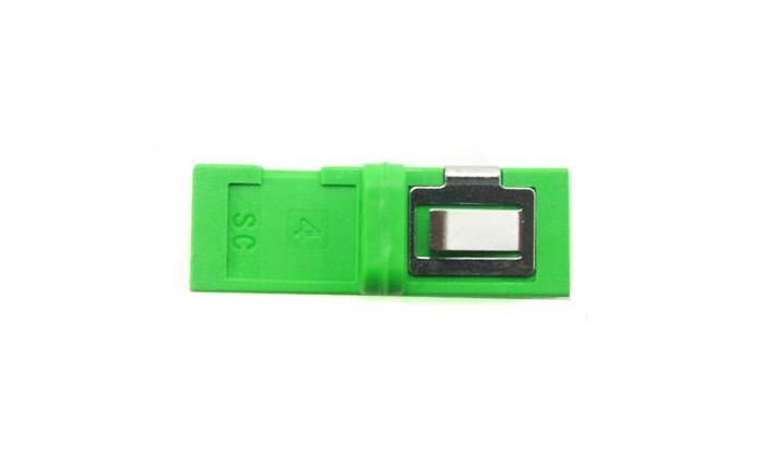 FIB SC APC Adapter Duplex Green Singlemode - with Flange, Style 3