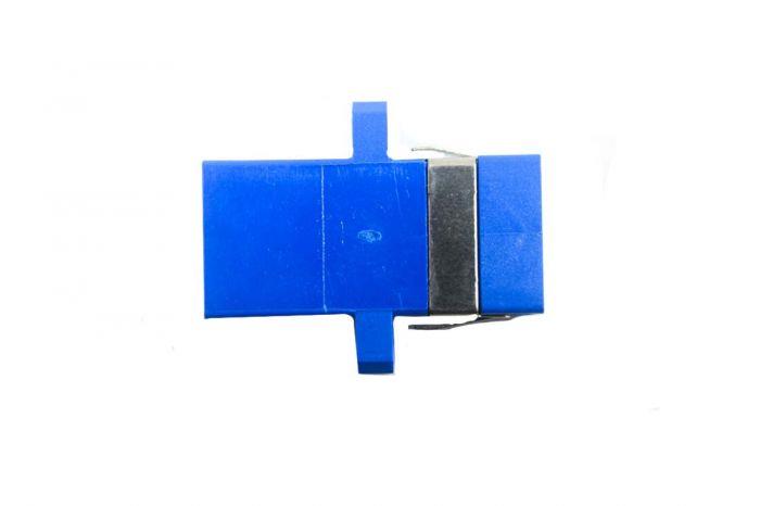 FIB SC Adapter Simplex Blue Singlemode or Multimode - with Flange, Style 3
