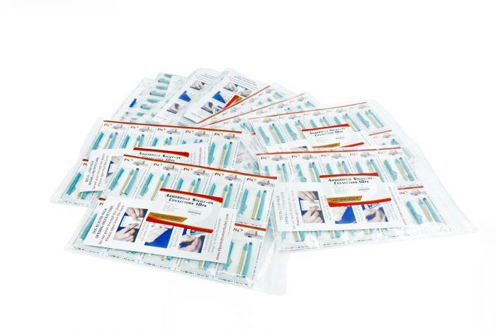 FIB Splice-On Connector LC Multimode Armordillo 50um OM3 3mm / 2mm / 1.6mm Aqua 100 Pack