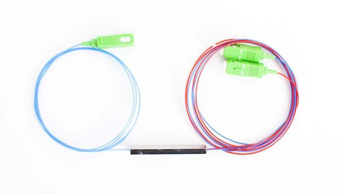 Planar Lightwave Circuit Splitters 1x2 w/FanOut & SC/APC