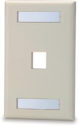 SIGNAMAX Keystone Surface-Mount Multimedia Box 1 Port Light Ivory