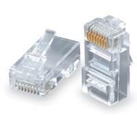 SIGNAMAX Modular Plug AESP-RJ-45 Category 5 8P/8C Plug 24 AWG Stranded Cable 100pk