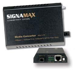 Signamax Media Converter SC Multimode 1000SX 220m(62.5um) 550m(50um) to SC Singlemode 1000 LX