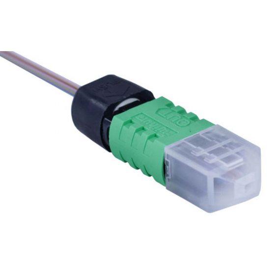 AFL Splice-On Connector MPO APC Singlemode FuseConnect 250um Ribbon 3mm Male Green 6 Pack  AFL Splice-On Connector MPO APC Singlemode FuseConnect 250um Ribbon 3mm Male Green 6 Pack