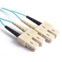 FIB Fiber Optic Patch Cable, SC PC to SC PC, 2 meters, 1.6mm Duplex MM ClearCurveOM4 Fiber