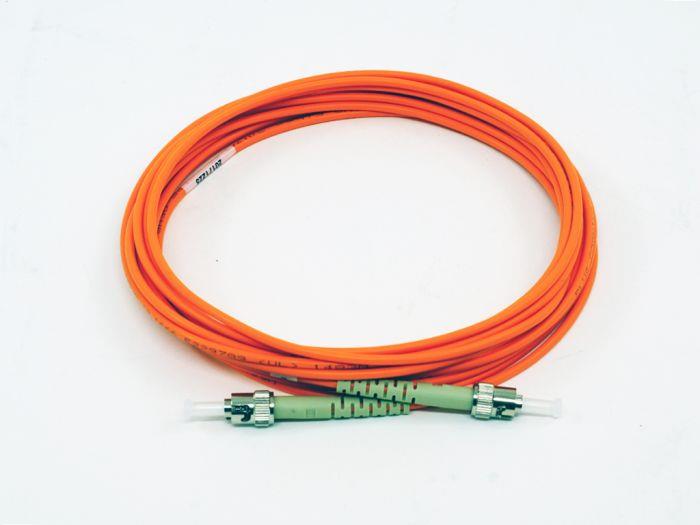 FIB Fiber Optic Patch Cable, ST PC to ST PC, 10 meters, 3mm Simplex MM Infinicor 300 Fiber
