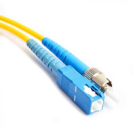 FIB Fiber Optic Patch Cable, ST to SC UPC-UPC, 3 meters, 3mm Simplex SM SMF-28 Ultra Fiber