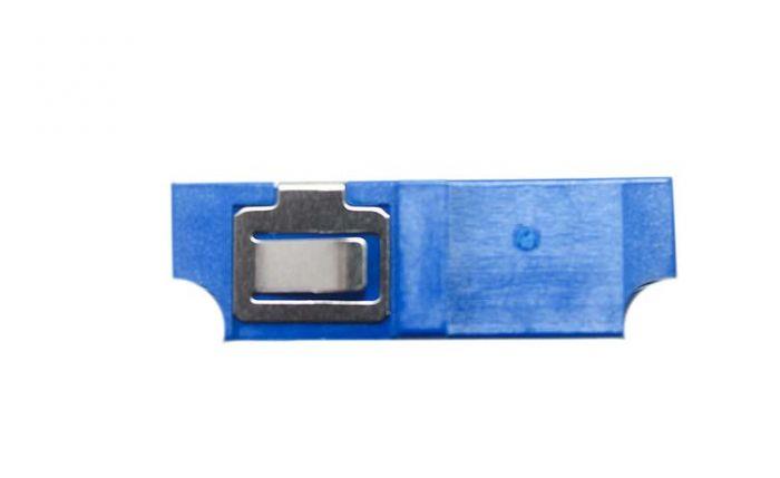 FIB LC Adapter Quad Blue Singlemode - No Flange, Style 5, SC Duplex Footprint