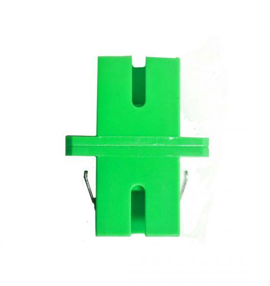FIB SC APC Adapter Simplex Green Singlemode - with Flange, Style 3