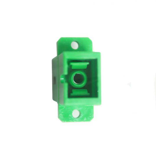 FIB SC APC Adapter Simplex Green Singlemode - with Flange, Style 3