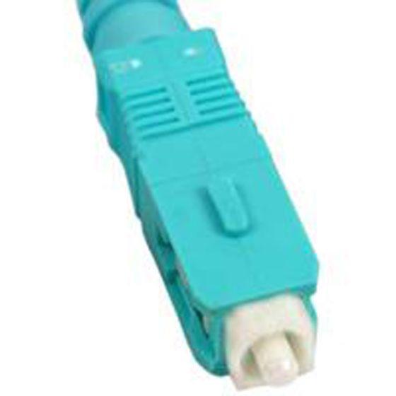 FIB SC Connector Multimode 50um OM3 3mm-Aqua Boot, 100 Pack  FIB SC Connector Multimode 50um OM3 3mm-Aqua Boot, 100 Pack